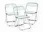Fold складной clear gray-blue Пластиковый стул - фото №12