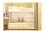 Двухъярусная кровать Бемби МДФ (фасад 3D) (Ваниль матовая, шимо светлый),  - миниатюра