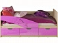 Детская кровать Дельфин 80х180 (Розовый металлик, Крафт белый) - фото №7