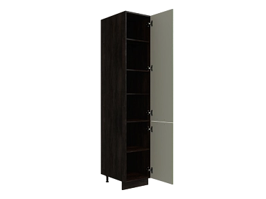 Шкаф П400 с 2-мя дверцами Ницца ДБК/ДУБ/ОЛИВ Ф20 - фото №1, 888_ММК-00017696
