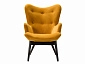 Кресло Хайбэк желтый/венге - фото №3