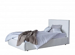 Мягкая кровать Селеста 1200 белая с ортопед.основанием с матрасом PROMO B COCOS - фото №1