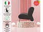 Мягкое дизайнерское кресло Pati шоколад - фото №4