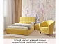 Мягкая кровать Selesta 1200 желтая с подъем.механизмом с матрасом ГОСТ - фото №9