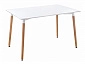 Table 120 white / wood Стол деревянный - фото №2