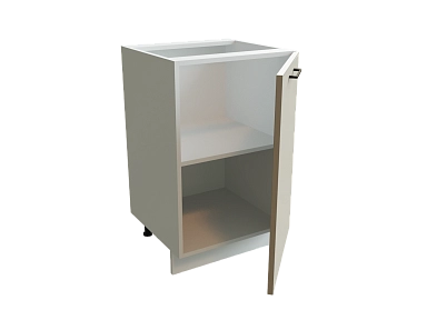 Шкаф Н500 с 1-ой дверью Мемфис БЕЛ/АТЛ/СЕР Ф30 - фото №1, 888_ММК-00001343