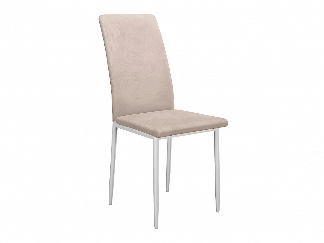 Стул DikLine 272 B03 BEIGE, ножки белые - фото №1