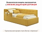 Односпальная кровать-тахта Bonna 900 желтая ортопед.основание с матрасом PROMO B COCOS - фото №9