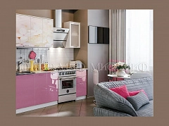 Кухня МДФ 1700 с фотопечатью Вишнёвый цвет - фото №1, mdmMF-000007033