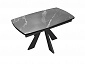 Стол DikLine SKU120 Керамика Серый мрамор/подстолье черное/опоры черные - фото №8