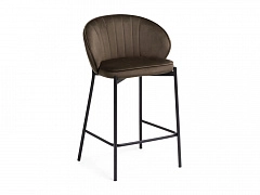 Нейл шоколадный / черный Барный стул - фото №1, Woodville15002