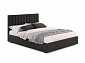 Мягкая кровать Olivia 1400 шоколад с подъемным механизмом - фото №2