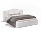 Кровать с подъемным механизмом Стелла 120х200, экокожа белая - фото №2