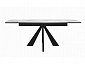 Стол DikLine SKU120 Керамика Белый мрамор/подстолье черное/опоры черные - фото №3