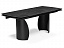 Готланд 160(220)х90х79 черный мрамор / черный Керамический стол, металл - миниатюра