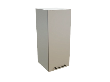 Шкаф В300 с 1-ой дверью Сиэль Инь БЕЛ/АТЛ/СЕР Ф10 - фото №1, 888_ММК-00015637