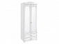 Шкаф 2-х дверный с зеркалами и ящиками (гл.560) Италия ИТ-50 белое дерево - фото №2