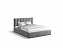 Кровать без основания Элен 120х200, серый, ЛДСП - миниатюра