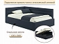 Мягкая кровать Aura 1200 черная с подъемным механизмом - фото №3