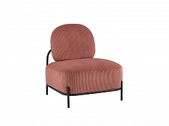 Кресло STOOL GROUP Стоун велюр рельефный коралловый - фото №1