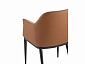 Стул обеденный STOOL GROUP Itan NC Коричневый с коричневой экокожей - фото №7