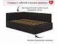 Мягкая кровать Milena 1200 шоколад с ортопедическим основанием - фото №6