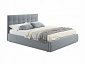 Мягкая кровать "Selesta" 1400 серая с матрасо PROMO B COCOS с подъемным механизмом - фото №2