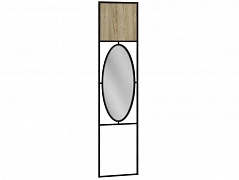 Панель для прихожей с зеркалом Loft Дуб Натур - фото №1