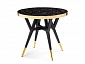 Selina 80х72 black / gold Стол деревянный - фото №2