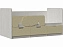 Юниор-4 Кровать 80х160 (Ваниль, Крафт белый), ЛДСП - миниатюра