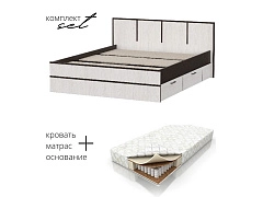 Кровать Карелия 160х200 с матрасом BSA в комплекте - фото №1