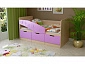 Детская кровать Бемби-8 МДФ, 80х160 (Розовый металлик, Ясень шимо светлый) - фото №5