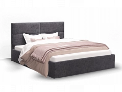 Кровать с подъемным механизмом Сити 160х200, серый - фото №1