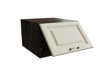 Шкаф ВГ510 верхний горизонтальный Ницца БЕЛ/ДУБ/КРЕМ Ф83 - фото №1, 888_ММК-00016071
