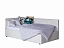 Односпальная кровать-тахта Bonna 900 белый с подъемным механизмом, экокожа - миниатюра