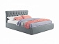 Мягкая кровать Ameli 1600 серая с подъемным механизмом с матрасом АСТРА - фото №2