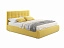 Мягкая кровать "Selesta" 1400 желтая с ортопед.основанием с матрасом АСТРА, велюр - миниатюра