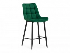 Алст велюр зеленый / черный Барный стул - фото №1, Woodville12828