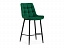 Алст велюр зеленый / черный Барный стул, велюр - миниатюра