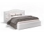 Кровать с подъемным механизмом Стелла 120х200, экокожа белая, искусственная кожа - миниатюра