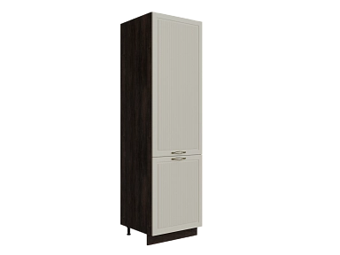 Шкаф П600 с 2-мя дверцами Моцарт ДБК/КВАРЦ ГРЕЙ Ф46 - фото №1, 888_ММК-00001948