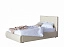 Мягкая кровать Селеста 1200 беж с подъемным механизмом, экокожа - миниатюра