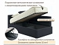 Мягкая кровать Aura 900 черная с подъемным механизмом - фото №4