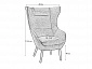 Кресло Сканди-2 Блю Арт - фото №3