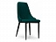 Kora green / black Стул на металлокаркасе, велюр - миниатюра