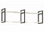 Нэнси LOFT Полка 1300 (ЛДСП) (Дуб Крафт белый), ЛДСП - миниатюра