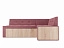 Кухонный угловой диван Таллин Правый (118х184), велюр, ЛДСП - миниатюра