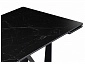 Марвин 160(220)х90х76 черный мрамор / черный Стол стеклянный - фото №7