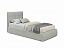 Мягкая кровать Selesta 900 кожа серый с подъемным механизмом с матрасом PROMO B COCOS, экокожа - миниатюра