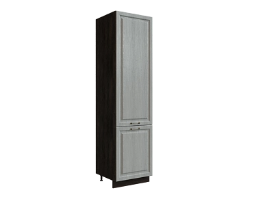 Шкаф П600Н с 2-мя дверцами Ницца ДБК/ДУБ/СЕР Ф46 - фото №1, 888_ММК-00017798